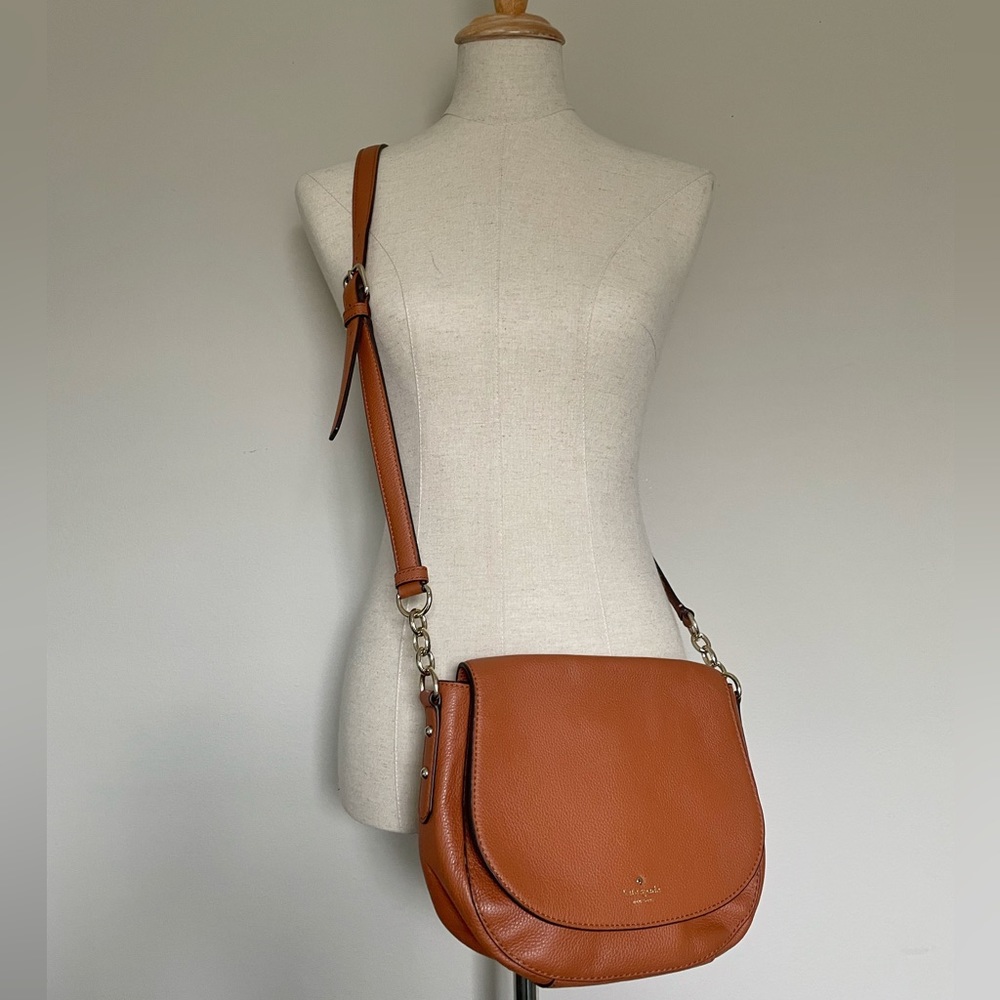 Kate Spade Brown Pebbled Leather Crossbody Bag NWOT